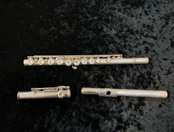 Photo Vintage Wm Haynes Boston Mas Pro Commercial Model Flute, Serial # 17878-